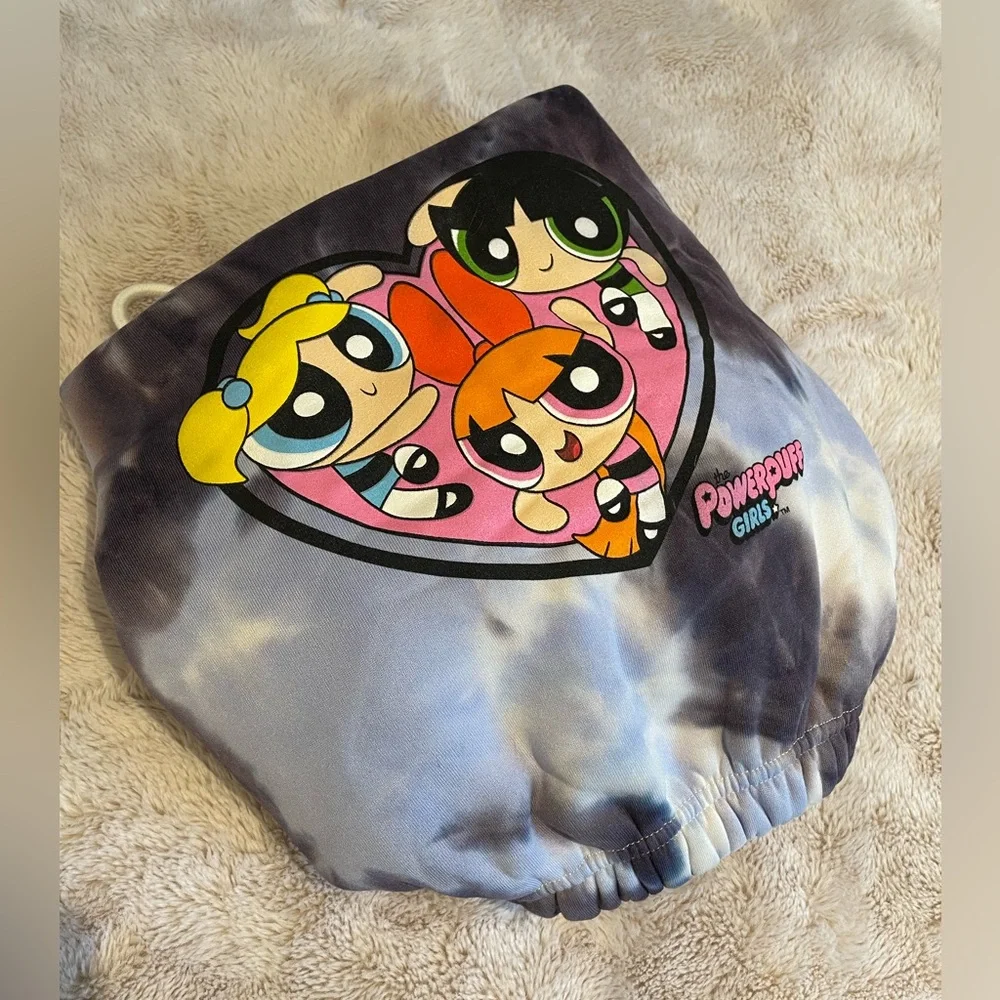 M Powerpuff Girls Tie-Dye Cropped Hoodie from Cartoon Network - Picture 3 of 7